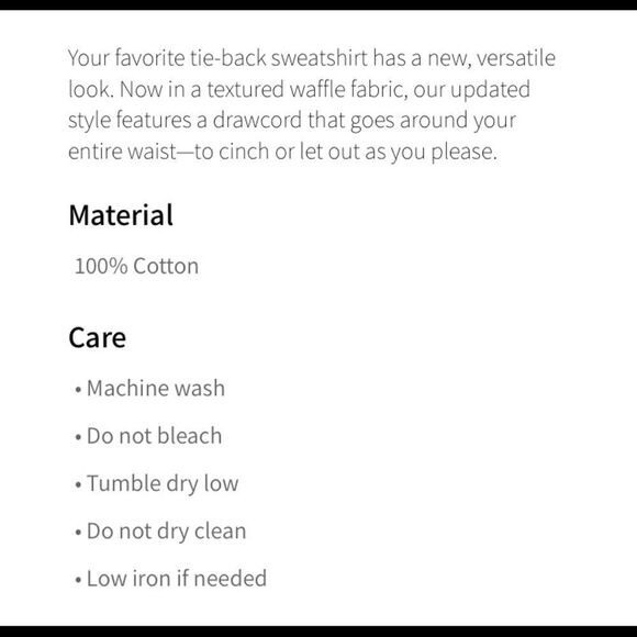 Fabletics Tie Back Sweatshirt - Picture 6 of 6